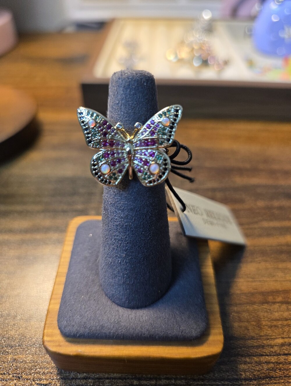 Sassified Boutique Nwt  BrassRelic Purple and Silver Butterfly Ring